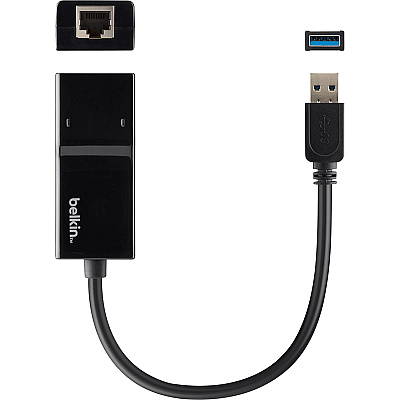 Belkin USB 3.0 to Gigabit Ethernet GbE Network Adapter 10/100/1000 (B2B048)