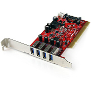 StarTech 4 Port Pci Usb 3.0 Card W/ Sata Power (PCIUSB3S4)