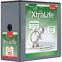 Cardinal Xtralife ClearVue Locking Slant-D Binders (CRD26361)
