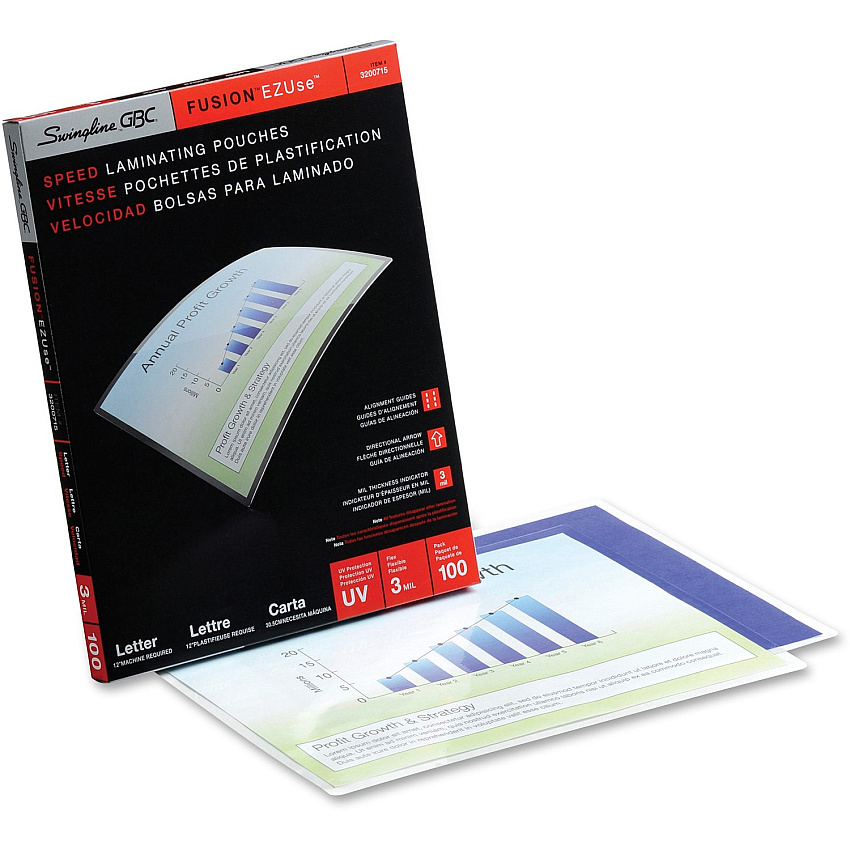 GBC Fusion EZUse Laminating Pouches (GBC3200715)