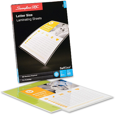 GBC Self-Sealing Single-Sided Laminating Sheets (GBC3747307)