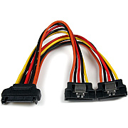 StarTech 6in Latching Sata Power Y Splitter Cable (PYO2LSATA)