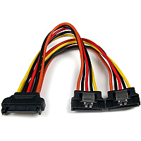 StarTech 6in Latching Sata Power Y Splitter Cable (PYO2LSATA)