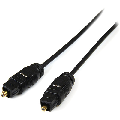StarTech 15ft Toslink Digital Optical Audio Cable (THINTOS15)
