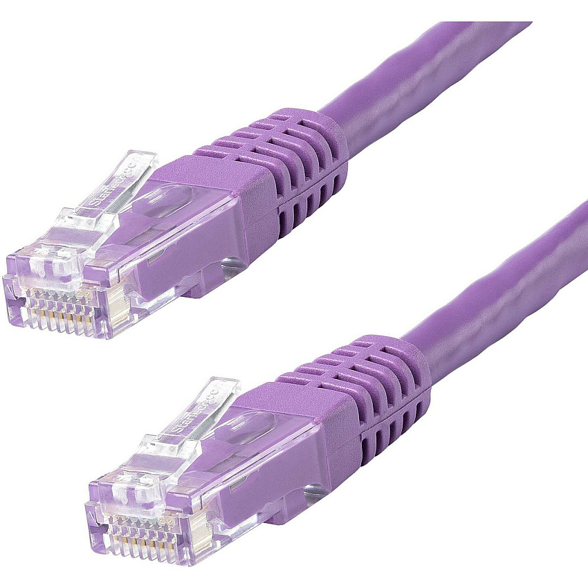 StarTech 10ft Cat6 Ethernet Cable Purple Cat6 Poe (C6PATCH10PL)