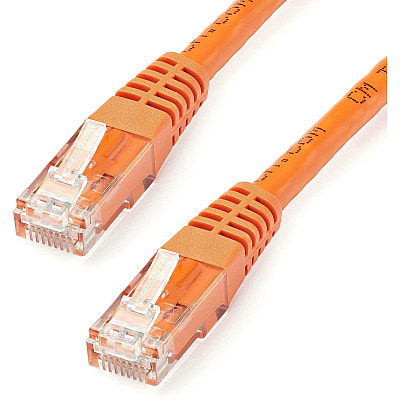StarTech 15ft Cat6 Ethernet Cable Orange Cat6 Poe (C6PATCH15OR)