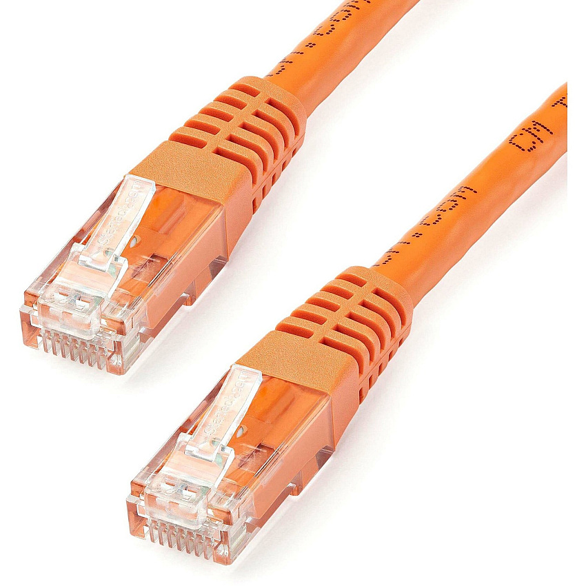 StarTech 15ft Cat6 Ethernet Cable Orange Cat6 Poe (C6PATCH15OR)