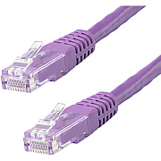 StarTech 50ft Cat6 Ethernet Cable Purple Cat6 Poe (C6PATCH50PL)