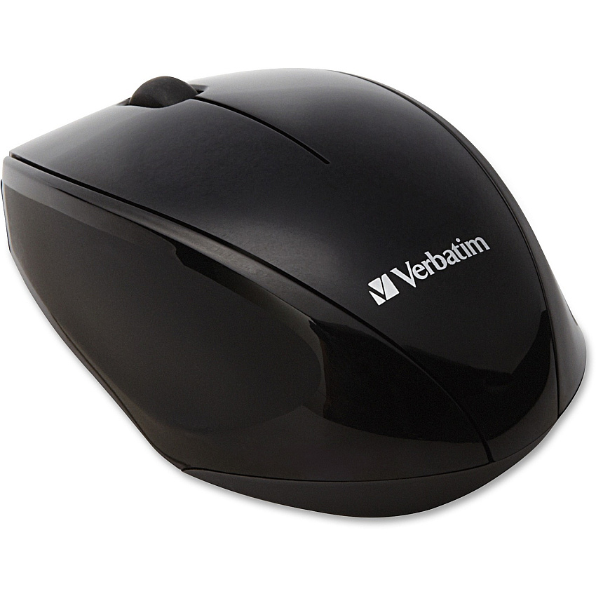 Verbatim Wireless Notebook Multi-Trac Blue LED Mouse - Black (97992)