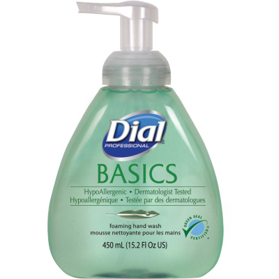 Dial Basics HypoAllergenic Foam Hand Soap - Fresh ScentFor - 15.2 fl oz (449.5 mL) - Pump Bottle Dispenser - Hand - Green - 4 / Carton Dial Basics HypoAllergenic Foam Hand Soap - Fresh ScentFor - 15.2 fl oz (449.5 mL) - Pump Bottle Dispenser - Hand - Green - 4 / Carton