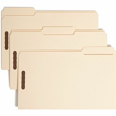 Smead 1/3 Tab Cut Legal Recycled Fastener Folder (SMD19600)