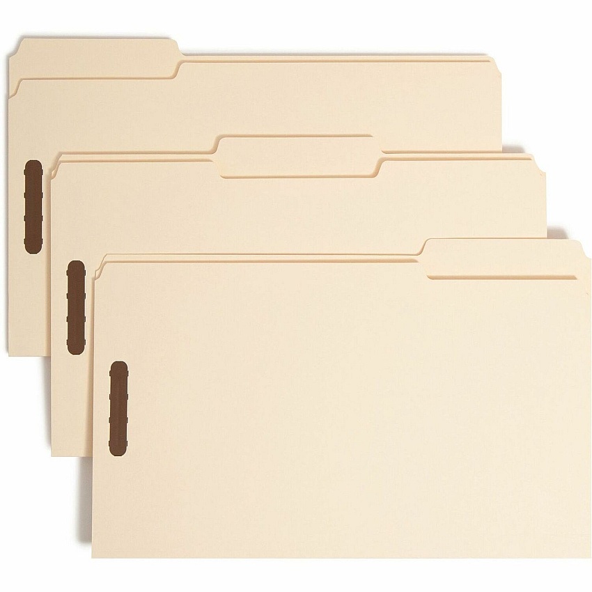 Smead 1/3 Tab Cut Legal Recycled Fastener Folder (SMD19600)
