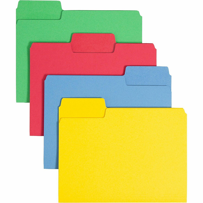 Smead SuperTab 1/3 Tab Cut Letter Recycled Top Tab File Folder (SMD10480)
