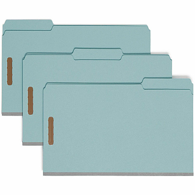 Smead 1/3 Tab Cut Legal Recycled Fastener Folder (SMD20002)