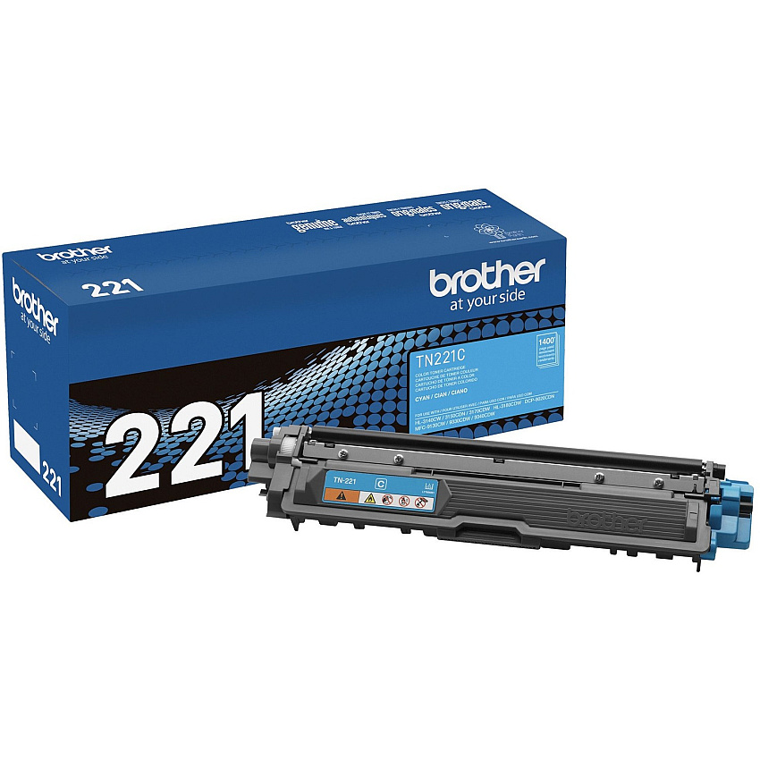 Brother Genuine TN221C Cyan Toner Cartridge