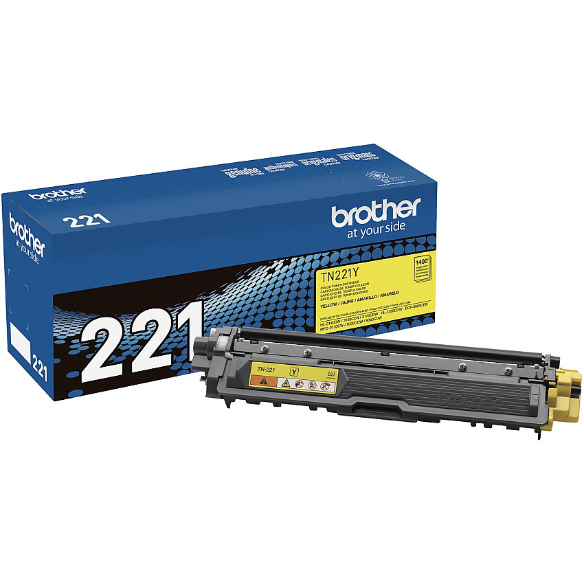 Brother Genuine TN221Y Yellow Toner Cartridge