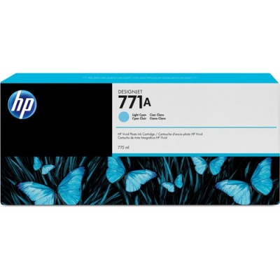 HP 771A 775-ml Light Cyan DesignJet Ink Cartridge (B6Y20A)