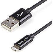 StarTech 1m Black 8-pin Lightning To Usb Cable (USBLT1MB)
