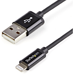 StarTech 1m Black 8-pin Lightning To Usb Cable (USBLT1MB)