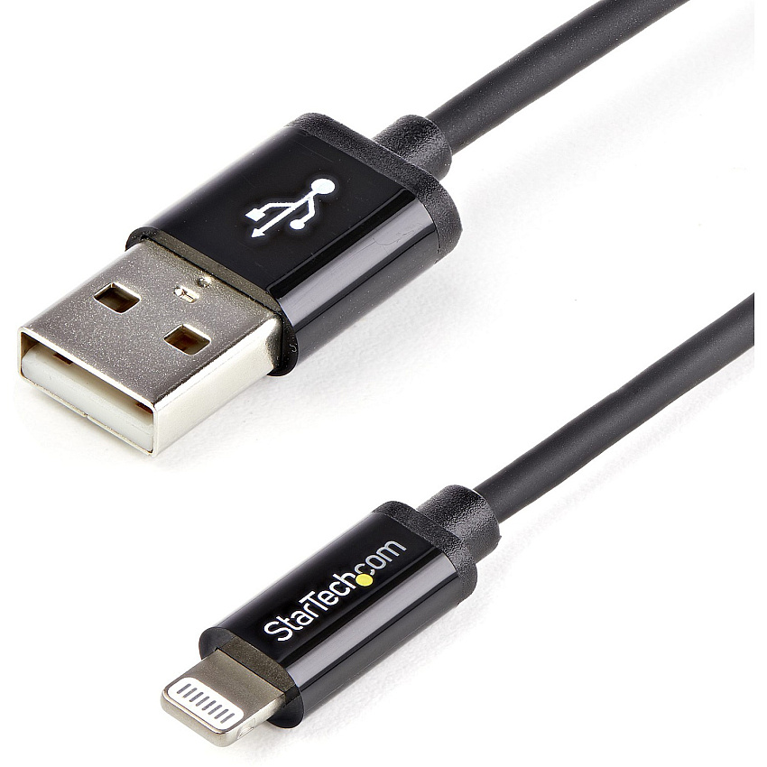 StarTech 2m Black 8-pin Lightning To Usb Cable (USBLT2MB)