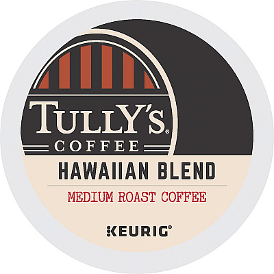 Tully's Coffee K-Cup Hawaiian Blend Coffee (GMT6606)