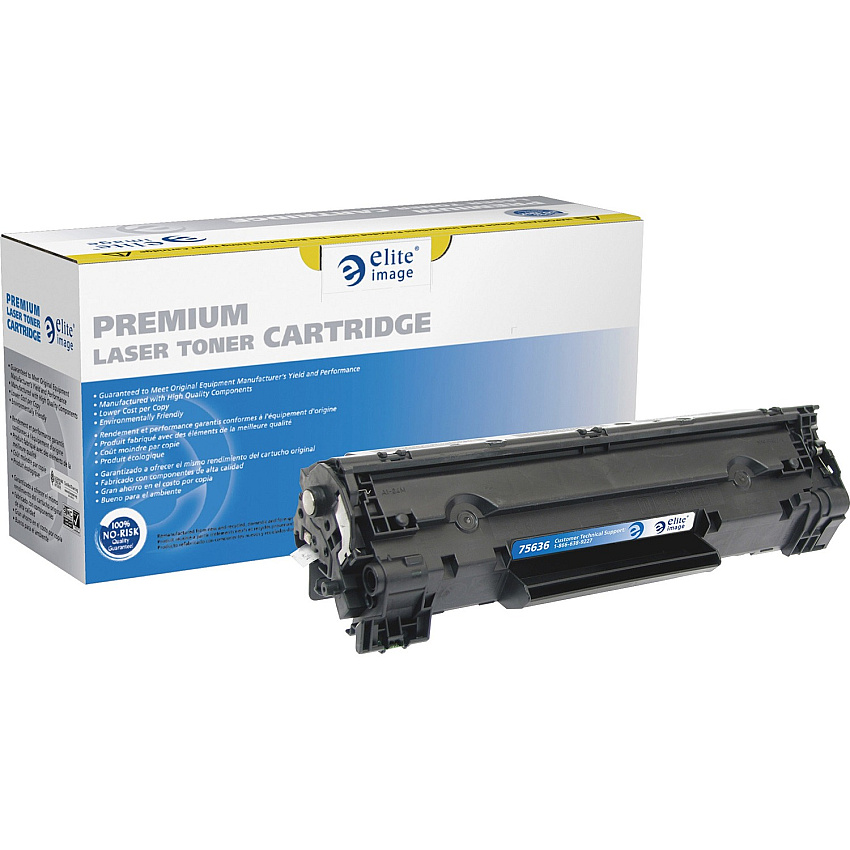 Elite Image Remanufactured MICR Laser Toner Cartridge - Alternative for HP 85A (CE285A) - Black - 1 Each (ELI75636)