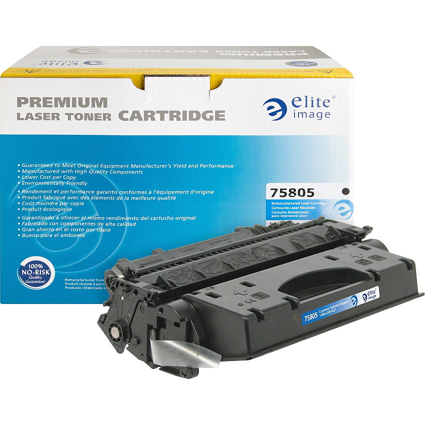 Elite Image Remanufactured High Yield Laser Toner Cartridge - Alternative for HP 80X (CF280X) - Black - 1 Each (ELI75805)