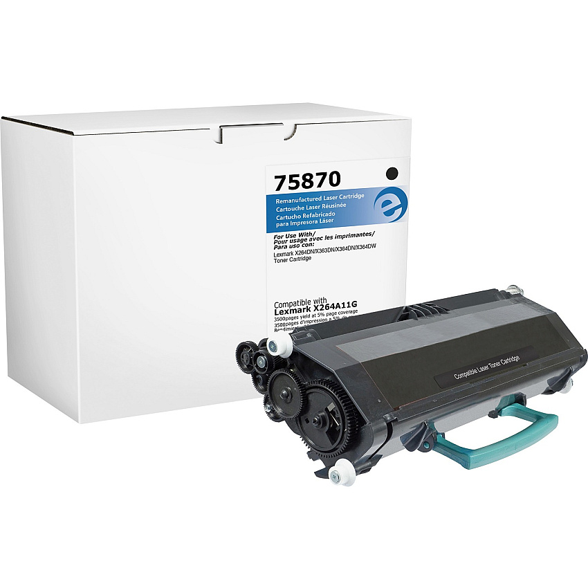 Elite Image Remanufactured Toner Cartridge - Alternative for Lexmark (X264A11A) (ELI75870)