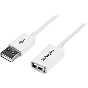StarTech 3m White Usb 2.0 Extension Cable Cord - A To A - Usb Male To Female Cable - 1x Usb A (m), 1x Usb A (f) - White, 3 Meter (USBEXTPAA3MW)