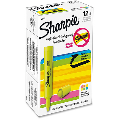 Sharpie SmearGuard Tank Style Highlighters (SAN25053)