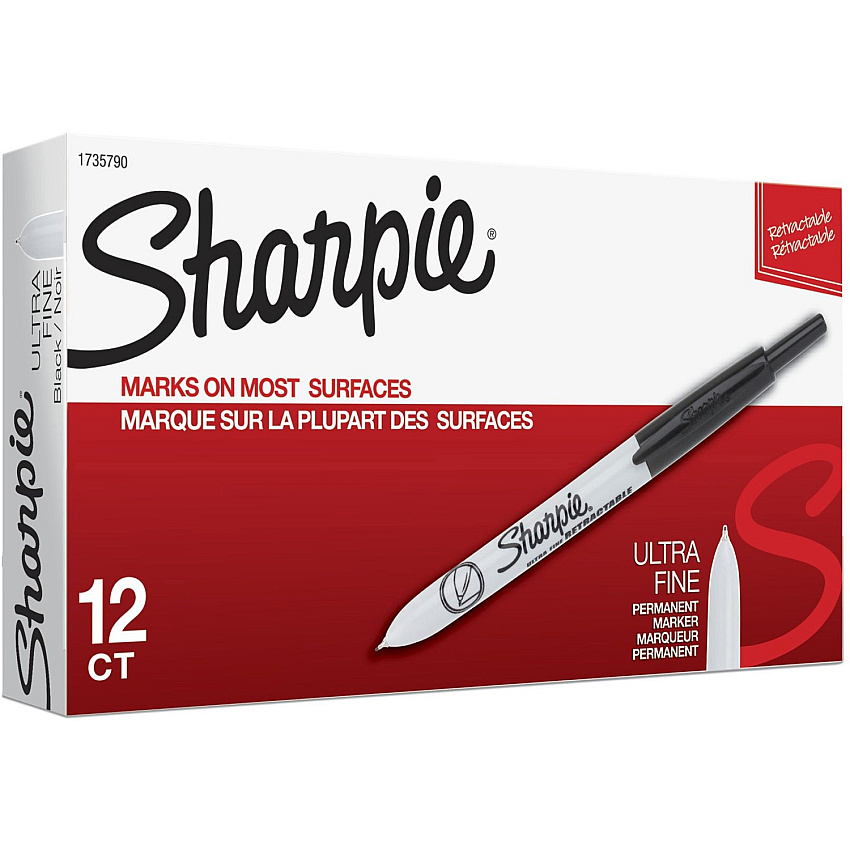 Sharpie Retractable Ultra Fine Point Permanent Marker (SAN1735790)