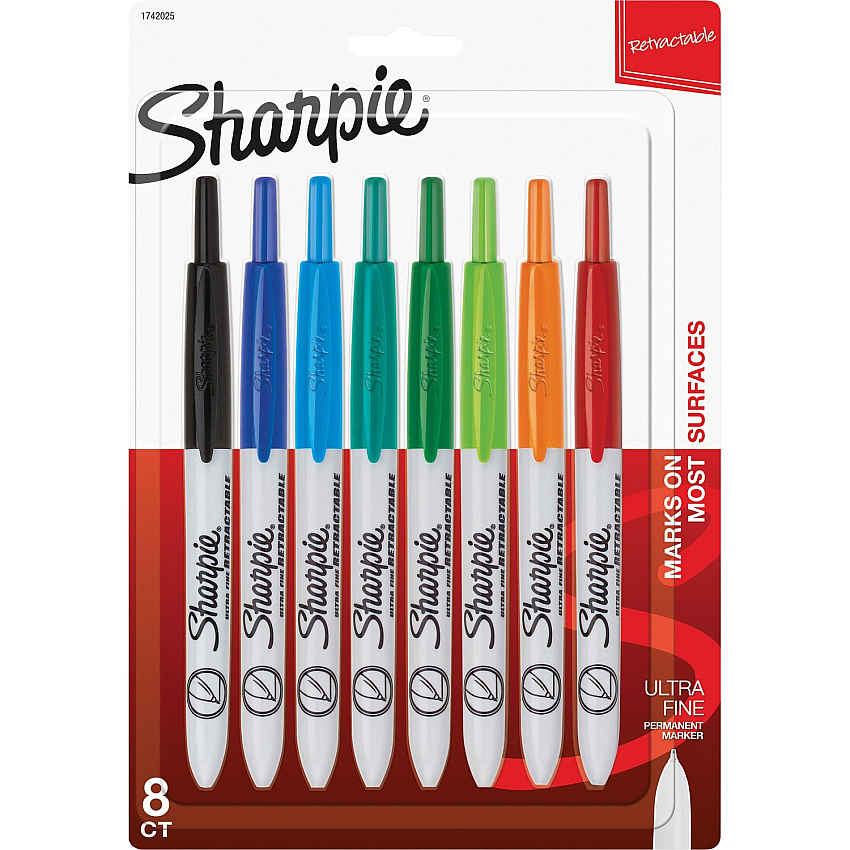 Sharpie Retractable Ultra Fine Point Permanent Marker (SAN1742025)