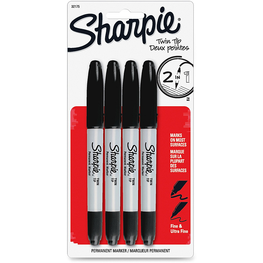 Sharpie Twin Tip Permanent Markers (SAN32175PP)