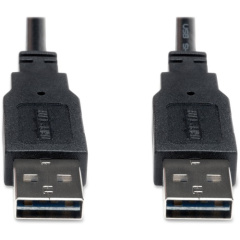 Tripp Lite 6ft USB 2.0 High Speed Reversible Connector Cable Universal M/M (UR020006)
