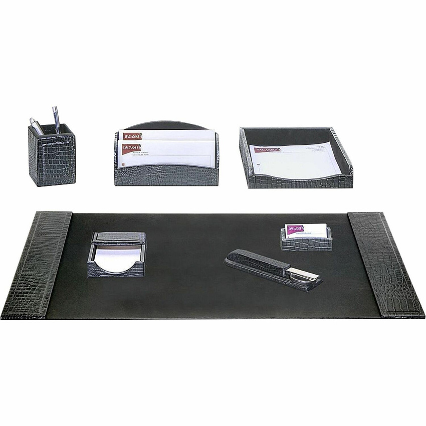 Dacasso Embossed Leather Desk Set (D2204)