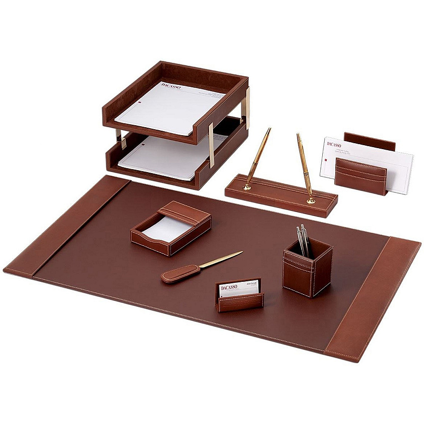 Dacasso Rustic Leather Desk Set (D3220)