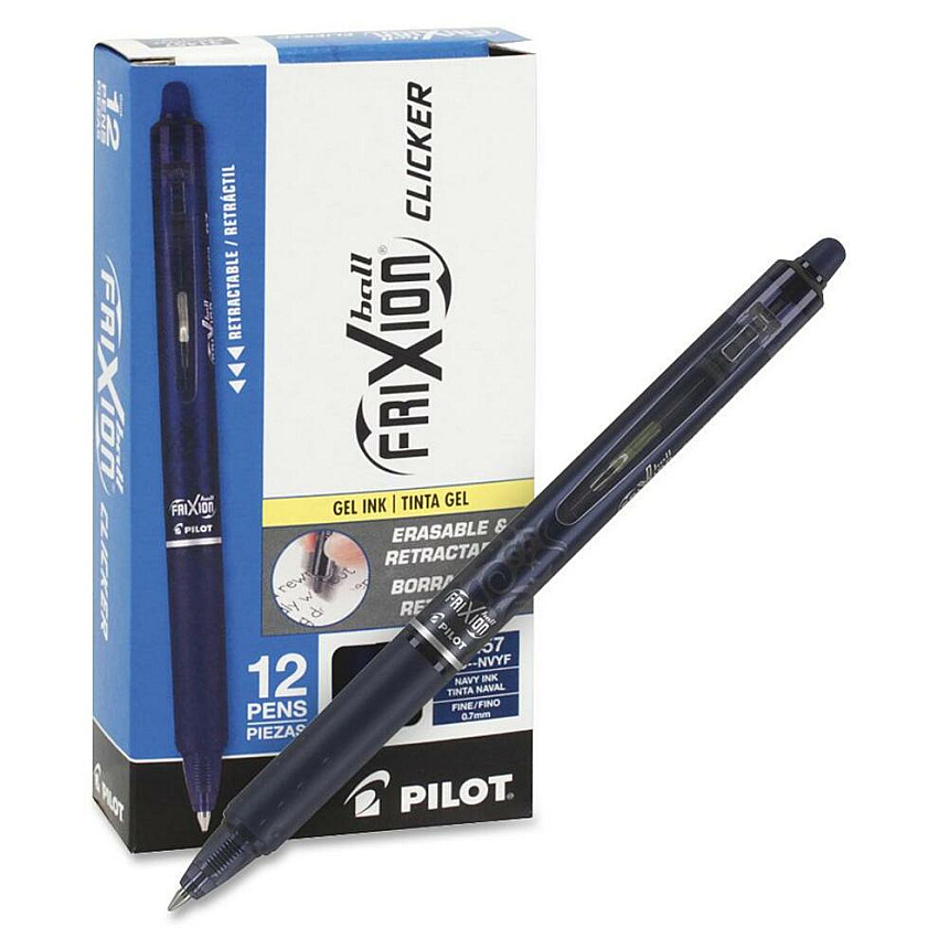 Pilot FriXion .7mm Clicker Erasable Gel Pens (PIL31457)