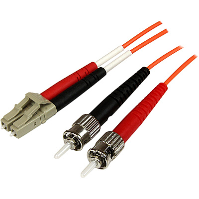 StarTech 1m Ofnp Lc To St Duplex Fiber Cable (50FIBPLCST1)
