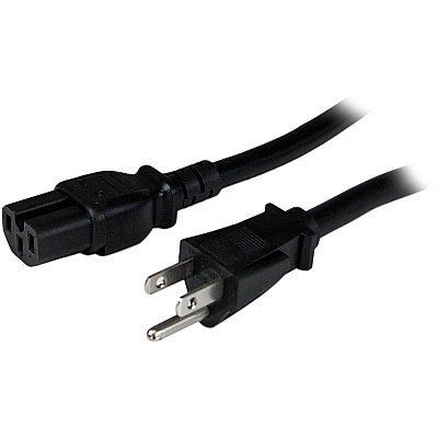 StarTech 4ft Heavy Duty Power Cord Nema 5-15p/c15 (PXT515C154)