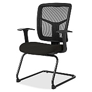 Lorell ErgoMesh Series Mesh Back Guest Chair with Arms (8620263)