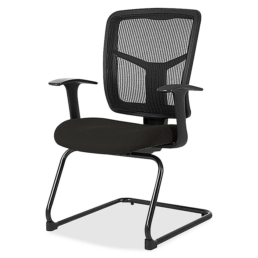 Lorell ErgoMesh Series Mesh Back Guest Chair with Arms (8620263)
