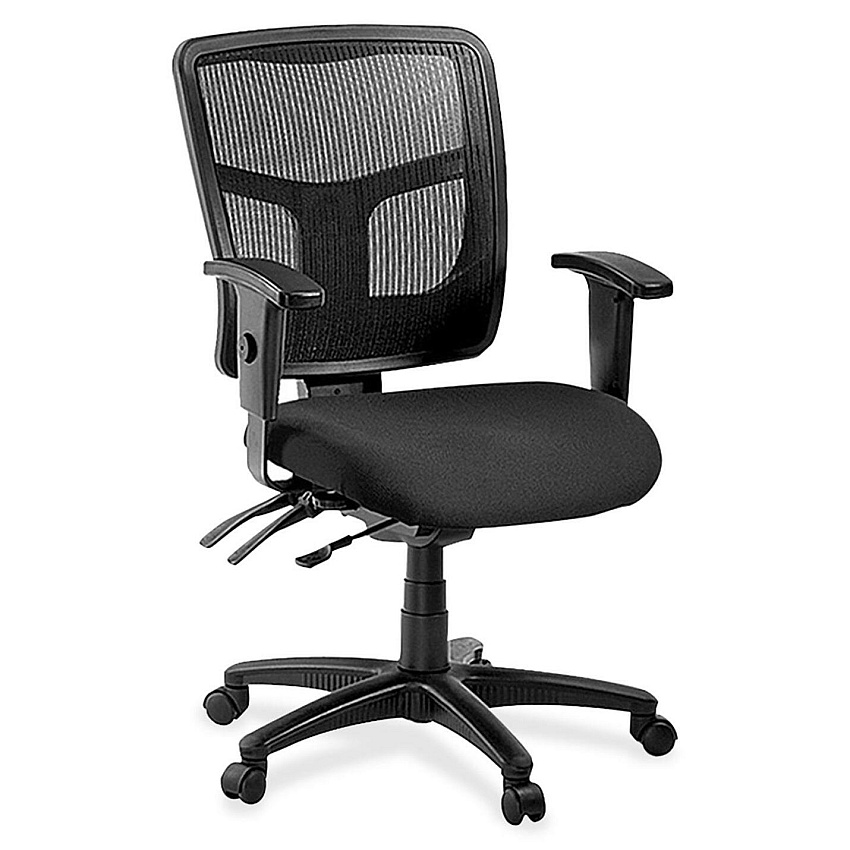 Lorell ErgoMesh Series Managerial Mesh Mid-Back Chair (8620135)