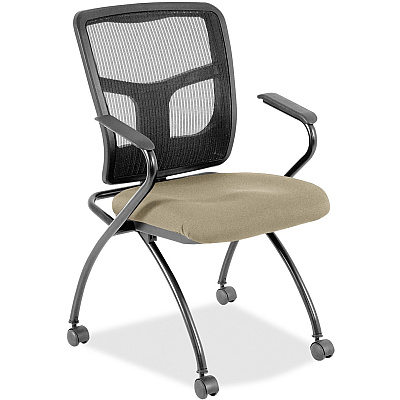 Lorell Mesh Back Nesting Training/Guest Chairs (8437445)