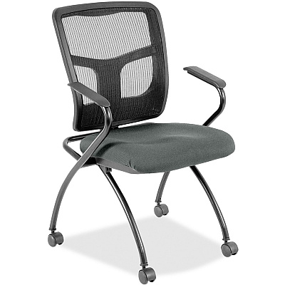 Lorell Mesh Back Nesting Training/Guest Chairs (8437432)