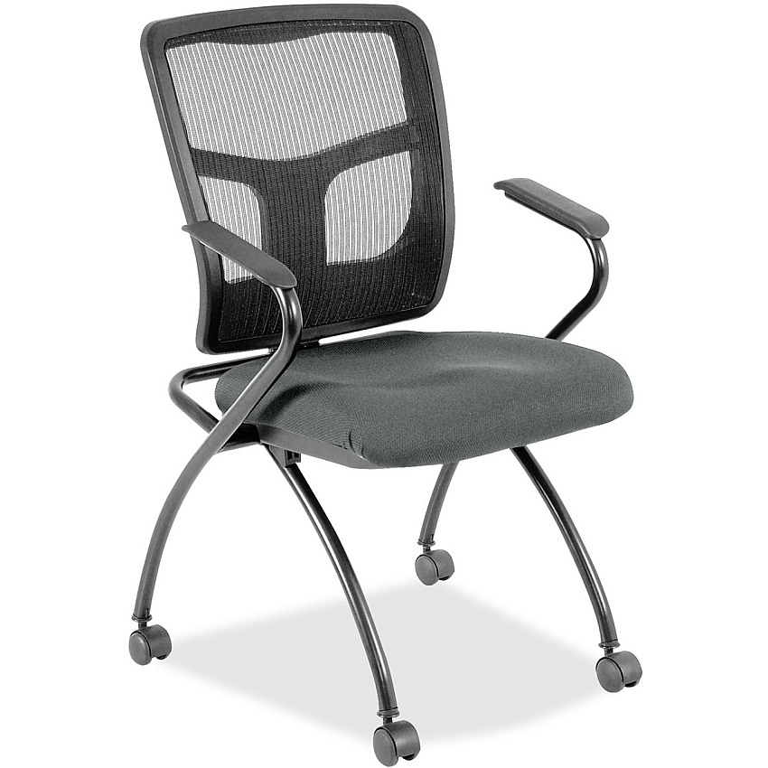 Lorell Mesh Back Nesting Training/Guest Chairs (8437432)