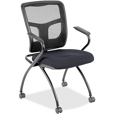 Lorell Mesh Back Nesting Training/Guest Chairs (8437446)