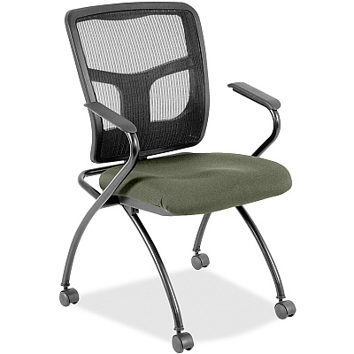Lorell Mesh Back Nesting Training/Guest Chairs (8437485)