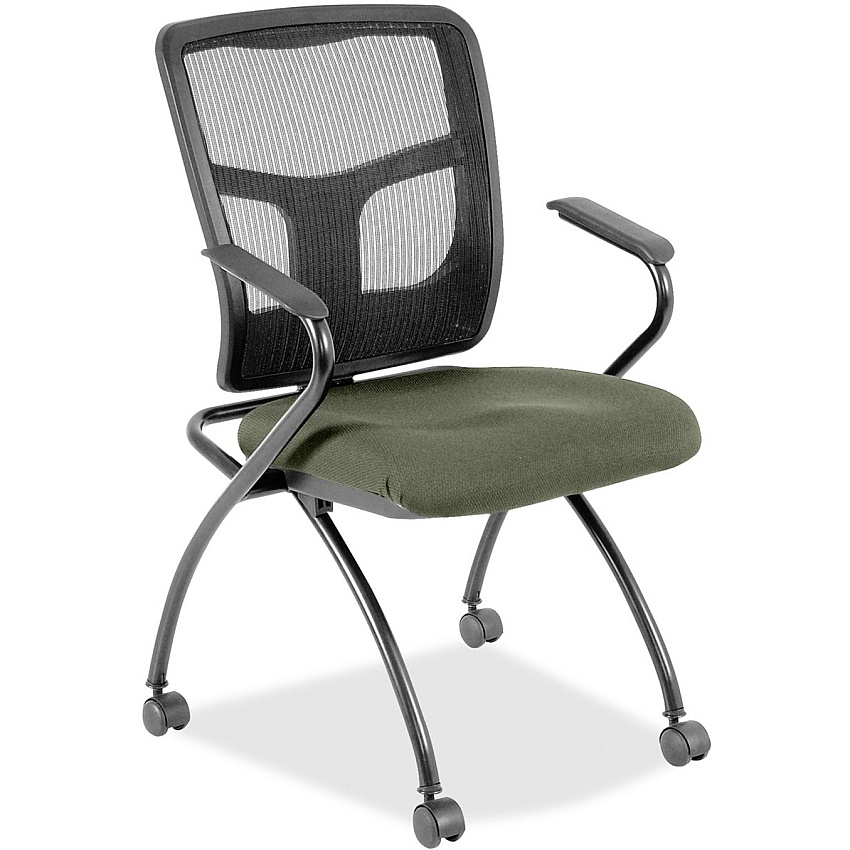 Lorell Mesh Back Nesting Training/Guest Chairs (8437485)