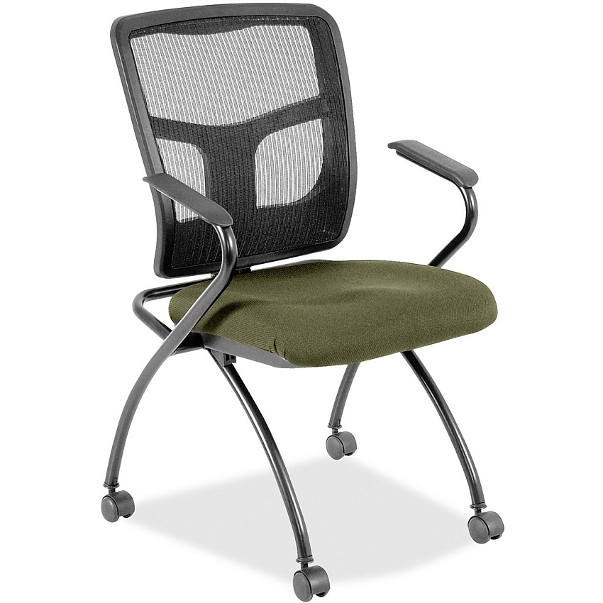 Lorell Mesh Back Nesting Training/Guest Chairs (8437434)