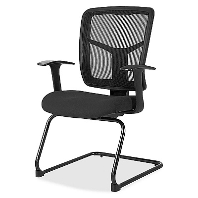 Lorell ErgoMesh Series Mesh Back Guest Chair with Arms (8620235)